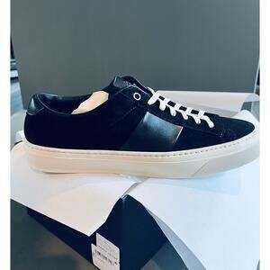 Good Man Brand Legacy Lo Top Men's 9.5 Black suede‎ /Vachetta Leather Sneaker